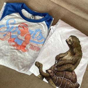 Sloth T-shirt Bundle Boys Youth Size M